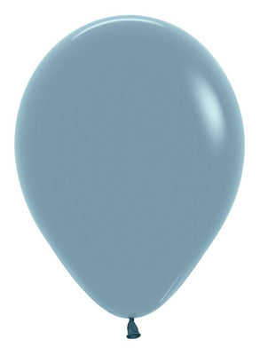 11 inch Sempertex Pastel Dusk Blue Latex Balloons NOT INFLATED