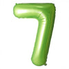 Jumbo Green Number 7 Balloons with Helium and Weight