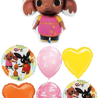 Bing Sula Birthday Balloon Bouquet with Helium and Weight