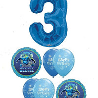 Blue Beetle Pick An Age Blue Number Birthday Balloon Bouquet