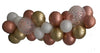 Grab and Go Garland Balloon Arch Chome Rose Gold Confetti White