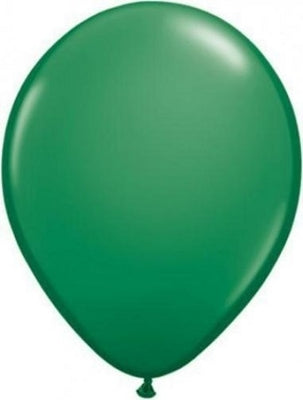 11 inch Qualatex Green Latex Balloons NOT INFLATED