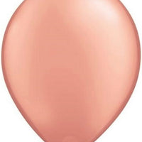 16 inch Pearl Metallic Rose Gold Balloon with Helium