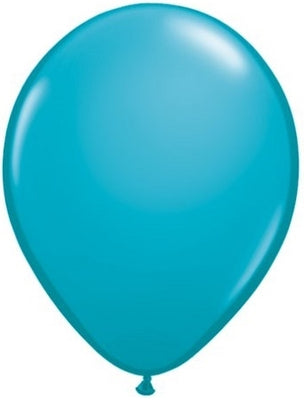 11 inch Qualatex Tropical Teal Latex Balloons NOT INFLATED