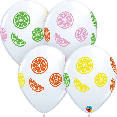 11 inch Colourful Fruit Slices Balloons with Heilm and Hi Float