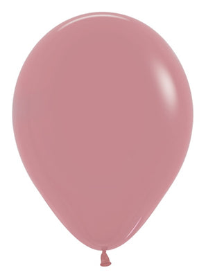 11 inch Sempertex Deluxe Rosewood Latex Balloons with Helium Hi Float