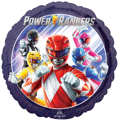 18 inch Powers Rangers Classic Foil Balloon with Helium and Weight