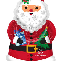 Christmas Santa Claus Shape Foil Balloon with Helium and Weight