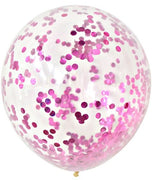 36 inch Jumbo Pink Confetti Balloons