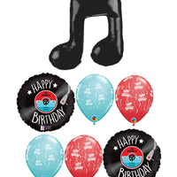 1950s Music Record Birthday Balloons Bouquet
