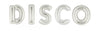 1970s  DISCO Jumbo Silver Letters Balloons with Helium Weight