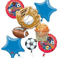 All Sports Stars Birthday Balloon Bouquet