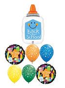 Back To School Glue Bottle Balloon Bouquet with Helium Weight