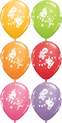11 inch Circus Clown Balloons with Helium and Hi Float