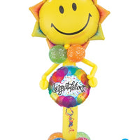Congratulations Smiley Sun Balloon Stand Up