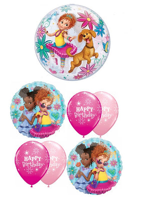 Disney Fancy Nancy Happy Birthday Balloon Bouquet with Helium Weight