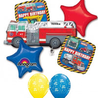 Tonka Fire Truck Happy Birthday Balloons Bouquet