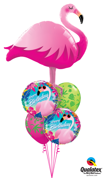 Flamingo Sunglasses Birthday Balloon Bouquet