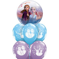 Frozen 2 Elsa Anna  Kristoff Sven Balloon Bouquet with Helium Weight