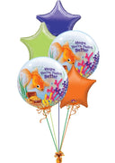 Get Well Goldfish Bubble Balloons Bouquet