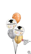 Graduation Congratulations Grad Hat Metallic Balloon Bouquet