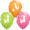 11 inch Llama Balloons with Helium and Hi Float