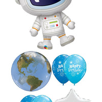 Outer Space Astronaut Earth Birthday Balloon Bouquet Helium Weight