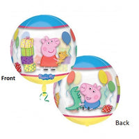 Peppa Pig and George Orbz Birthday Balloon Bouquet with Helium Weight