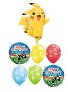 Pokemon Pikachu Video Game Birthday Balloon Bouquet