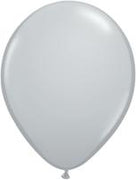 11 inch Qualatex Grey Latex Balloons with Helium and Hi Float