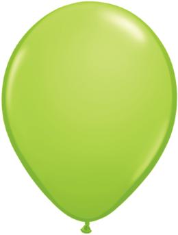 11 inch Qualatex Lime Green Balloons with Helium and Hi Float