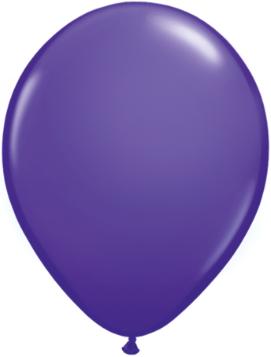 11 inch Qualatex Purple Violet Helium Balloons with Helium Hi Float