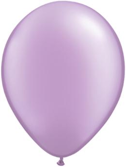 11 inch Pearl Lavender Balloons with Helium and Hi Float