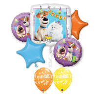 Secret Life of Pets Birthday Balloo Bouquet with Helium and Weight