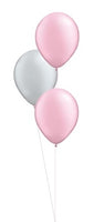 Solid Colour Balloon Bouquet of 3 with Helium and Weight