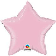 18 inch Light Pink Star Foil Balloons with Helium