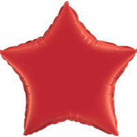 18 inch Red Star Foil Balloons with Helium
