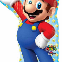 Super Mario Brothers Foil Balloon with Helium and Weight