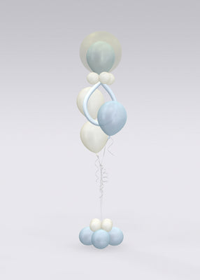 Baby Blue Pacifier Balloons Bouquet Stand Up
