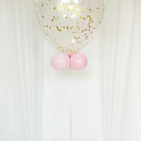 16 inch Confetti Balloon Centerpiece with Helium and Weight