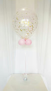 16 inch Confetti Balloon Centerpiece with Helium and Weight