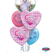 Disney Princess Sofia the First Hearts Balloons Bouquet