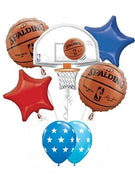 Basketball Hoop Spalding Balloon Bouquet with Helium and Weight