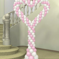 Wedding Spiral Heart Balloon Column