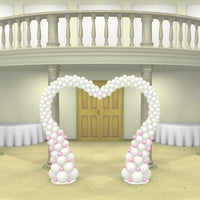 Wedding Dots Heart Balloon Arch