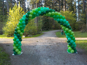 25 Foot Balloon Arch Delivery Riley Park Vancouver by Balloon Place
