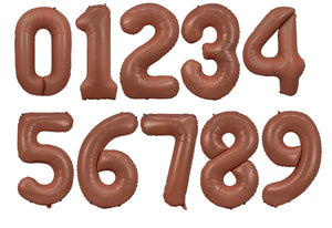 Jumbo Coffee Number Balloons