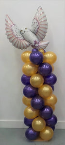 Harry Potter Hedwig Balloon Column Delivery Vancouver by Balloon Place