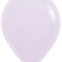 11 inch Sempertex Pastel Matte Lilac Latex Balloons NOT INFLATED