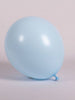 36 inch Sempertex Round Pastel Matte Blue Balloons with Helium Weight